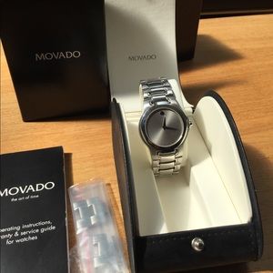 Movado classic slim profile unisex